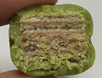 こう見えて、 あずき味>抹茶味!