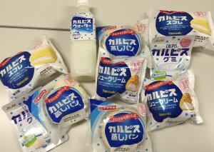飲料も並べてみました! 水玉模様がかわいい♪♪