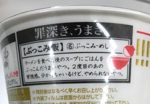 罪深き、うまさ 【ぶっこみ飯】 ということです。